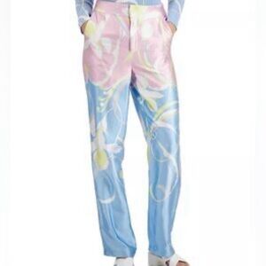 INC International Concepts Pink and Blue Floral Pantsuit